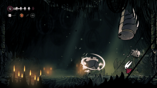 Hollow Knight Silksong Savage Beastfly Attack Pattern